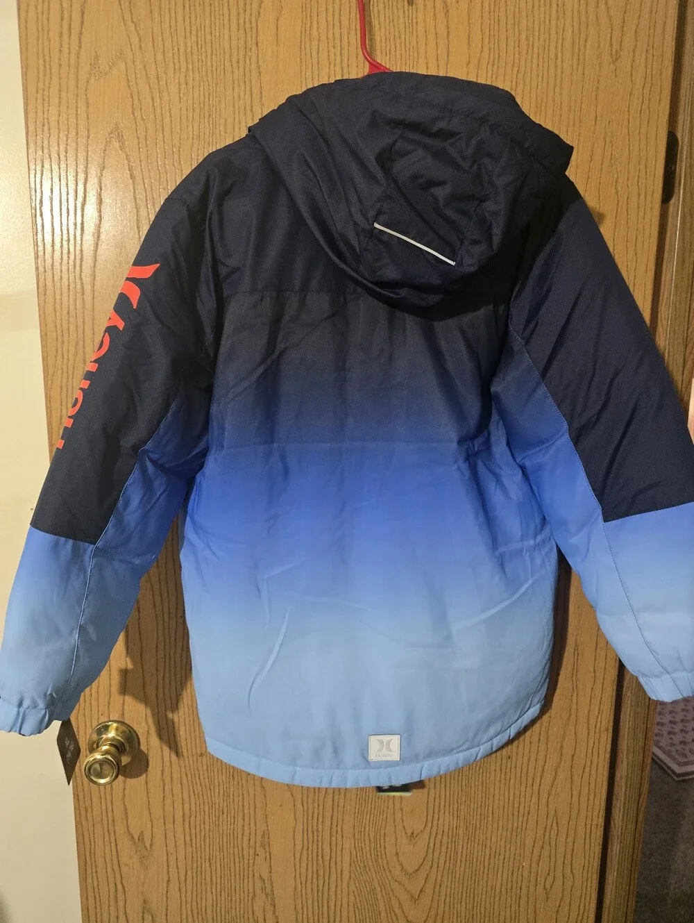 Hurley Boys Ombre Navy to Light Blue Hooded Coat